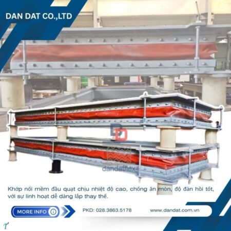 Khớp nối mềm ống gió, khớp nối mềm bằng vải chịu nhiệt, khớp nối chống rung cho quạt công nghiệp