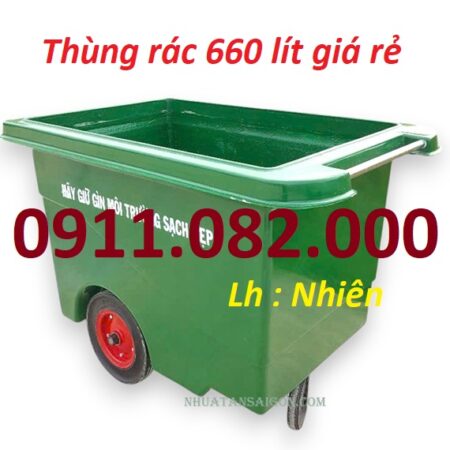 Cung cấp thùng rác 660 lít giá rẻ tại Cần Thơ- hàng chất lượng giá tốt- lh 0911082000