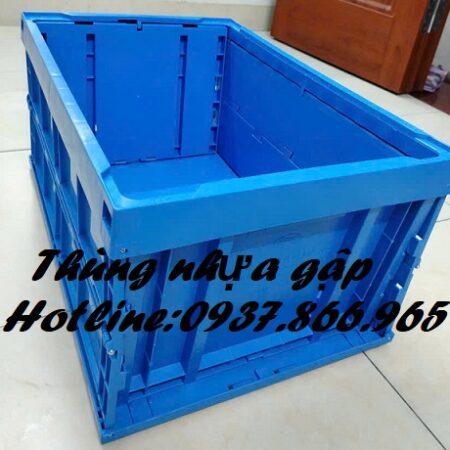 Thùng nhựa gấp gọn thông minh, khay nhựa gập, thùng nhựa gấp tiết kiệm diện tích
