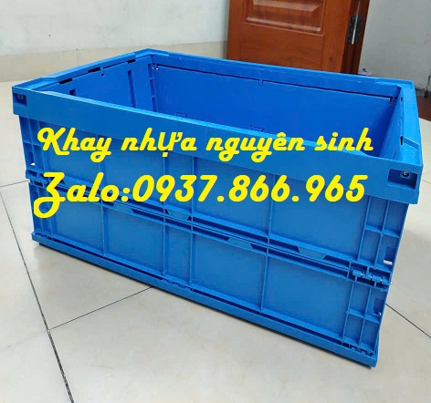 Thùng nhựa gấp gọn thông minh, khay nhựa gập, thùng nhựa gấp tiết kiệm diện tích