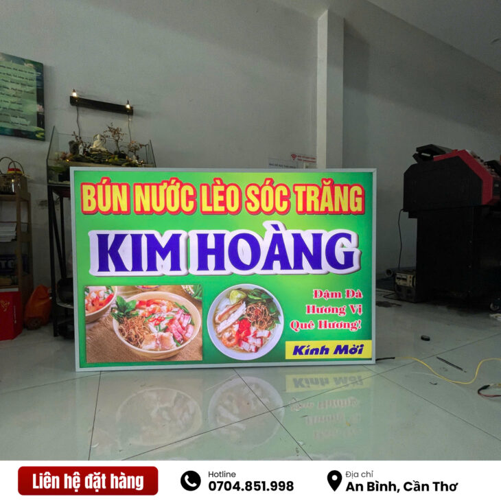 thiết kế in ấn hộp đèn giá tốt chất lượng đẹp