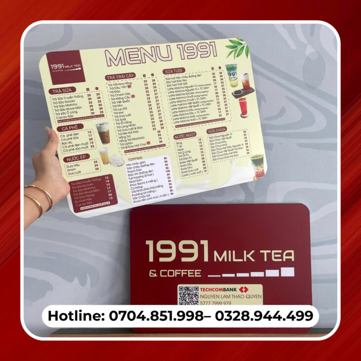 in menu tại cần thơ