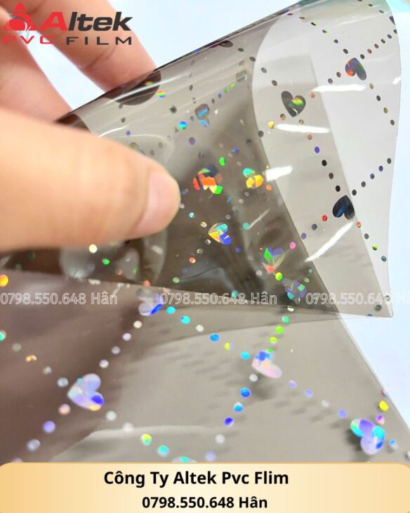 Màng pvc dẻo ánh kim, hiệu ứng chuyển màu rực rỡ