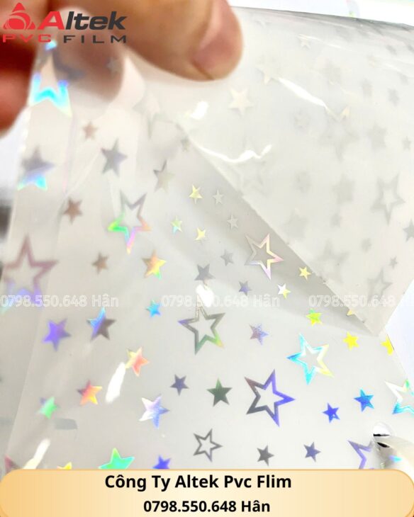 Màng pvc dẻo ánh kim, hiệu ứng chuyển màu rực rỡ