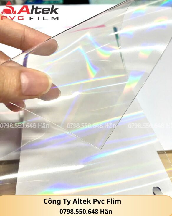 Màng pvc dẻo ánh kim, hiệu ứng chuyển màu rực rỡ