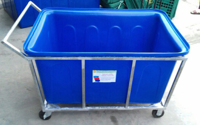 Thùng nhựa 500L có nắp – Bảo vệ thực phẩm khỏi côn trùng