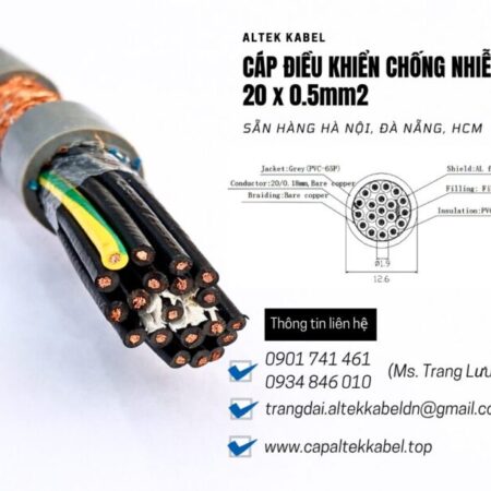 Cáp tín hiệu báo cháy chống nhiễu 20×0.5 Altek Kabel sẵn Hà Nội, Đà Nẵng, Sài Gòn
