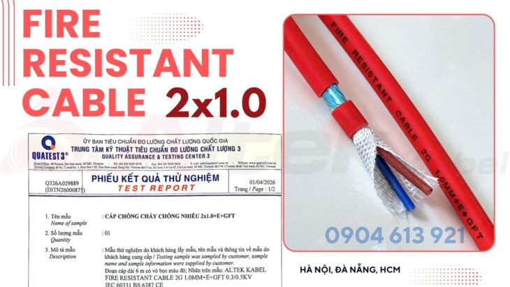 Cáp tín hiệu chống cháy chống nhiễu fr 2×1.5 Altek Kabel – TPHCM