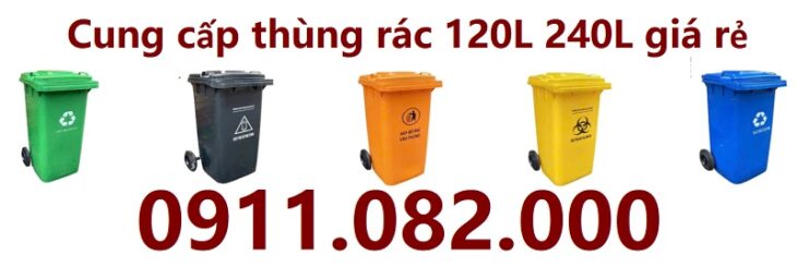 Mua thùng rác 240l giá rẻ tại long an- thùng rác giá sỉ hàng đủ tiêu chuẩn-lh 0911082000