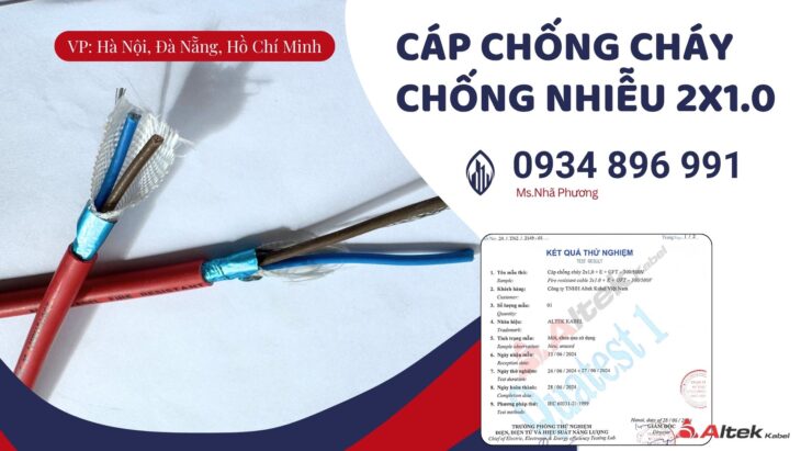 Cáp 2×1.0mm² Altek Kabel – Giải Pháp Cho Hệ Thống PCCC Tại Đồng Nai, Long An
