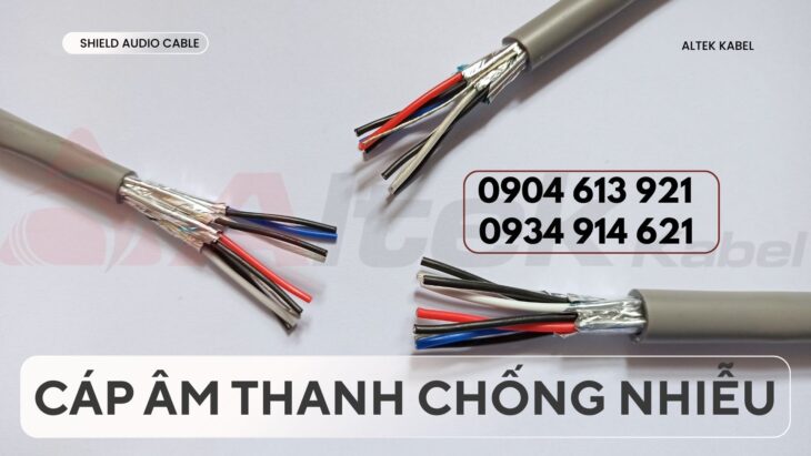 Cáp âm thanh chống nhiễu 1 pair 18AWG Altek Kabel
