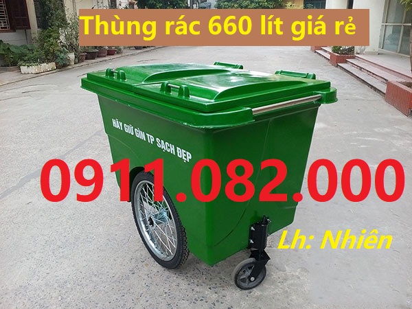 Cung cấp thùng rác dày chất lượng giá rẻ – thùng rác 120L 240L 660L giá sỉ lẻ- 0911082000