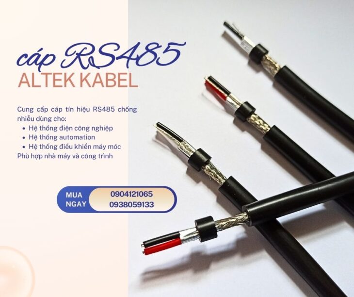Cáp RS485 cho hệ thống PLC và SCADA