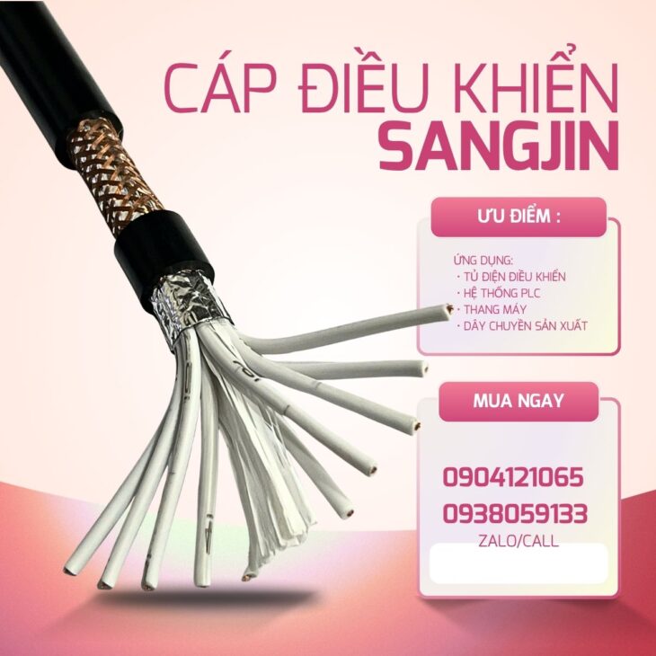 Đại lý cấp 1 cáp điều khiển Sangjin tại Miền Bắc/Miền Nam