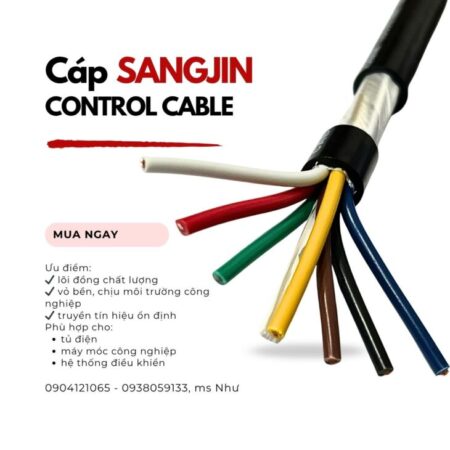 Đại lý cấp 1 cáp điều khiển Sangjin tại Miền Bắc/Miền Nam