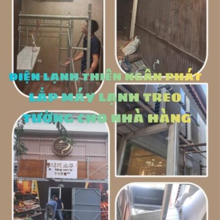 Lắp Đặt Máy Lạnh Treo Tường Daikin Cho Nhà Hàng Tại HCM Uy Tín