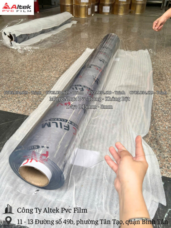 Kho màng nhựa pvc trong suốt – sẵn hàng giá tốt