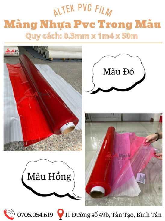 Altek sẵn hàng nhựa pvc đủ màu sắc, giá cả – chất lượng ổn định