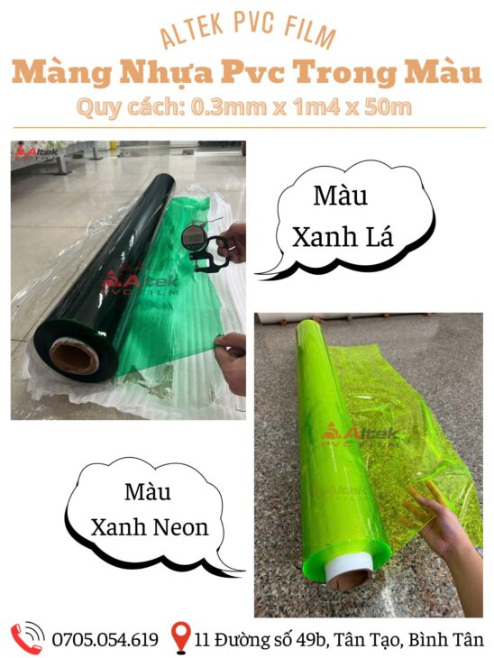 Altek sẵn hàng nhựa pvc đủ màu sắc, giá cả – chất lượng ổn định
