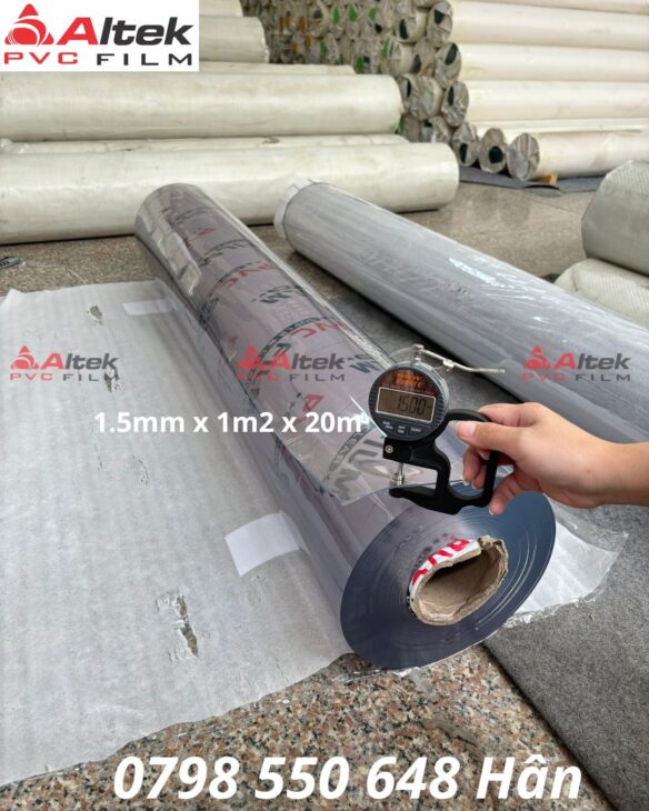 Màng nhựa pvc dẻo trong suốt 0.5mm, 1.0mm, 1.5mm