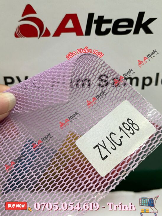 Màng nhựa pvc lưới cao cấp, đa sắc phù hợp may balo, túi, thời trang