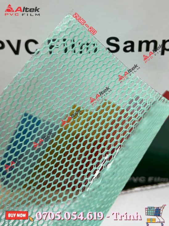 Màng nhựa pvc lưới cao cấp, đa sắc phù hợp may balo, túi, thời trang