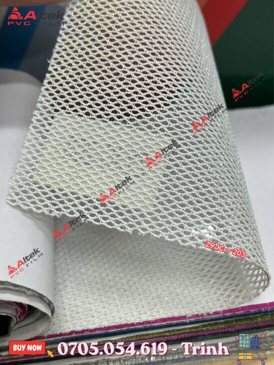 Màng nhựa pvc lưới cao cấp, đa sắc phù hợp may balo, túi, thời trang