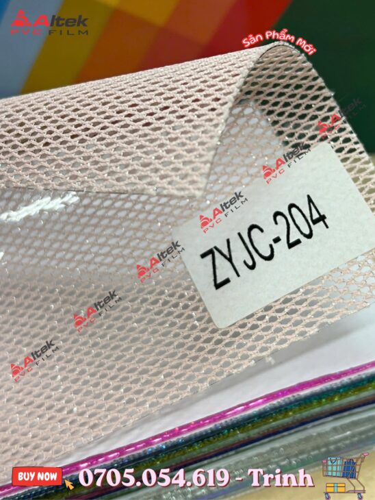 Màng nhựa pvc lưới cao cấp, đa sắc phù hợp may balo, túi, thời trang