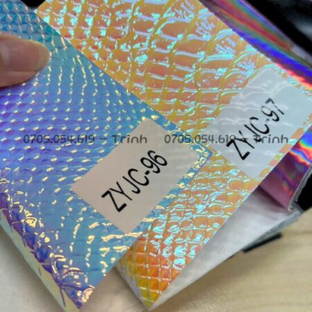 Màng nhựa pvc, hiệu ứng ánh kim đổi màu khi gặp ánh sáng