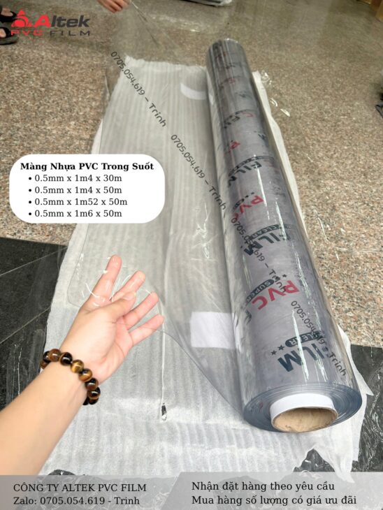 Màng nhựa pvc, hiệu ứng ánh kim đổi màu khi gặp ánh sáng