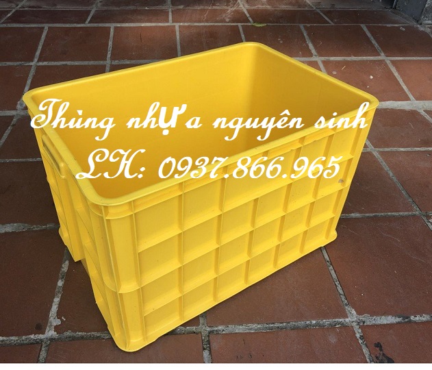 Thùng đặc cao 39, thùng nhựa, hộp nhựa đặc có nắp, thùng nhựa