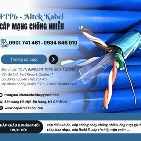 Cáp mạng cat6 chống nhiễu Altek Kabel chính hãng tại Hà Nội, Đà Nẵng, HCM