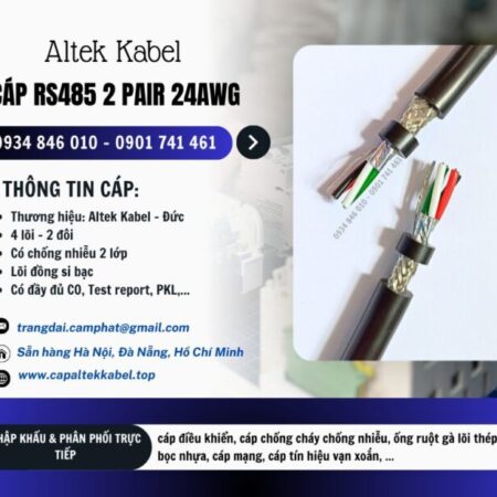 Cáp loa, cáp âm thanh, cáp truyền thông RS485 2 pair 24awg Altek Kabel tại Hà Nội, Đà Nẵng, HCM Cáp loa, cáp âm thanh, cáp truyền thông RS485 2 pair 24awg Altek Kabel tại Hà Nội, Đà Nẵng, HCM