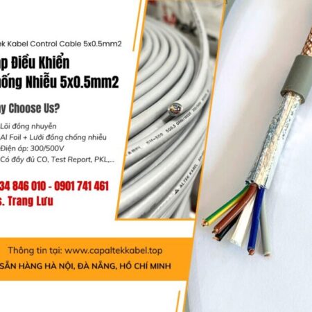 Cáp điều khiển, cáp chỗng nhiễu Altek Kabel 5×0.5 Sài Gòn, Đồng Nai, Khánh Hòa, Bình Dương