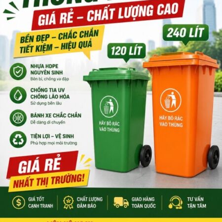 Thùng Rác Nhựa Giá Rẻ- Bền Đẹp- Giao Nhanh- lh 0911082000