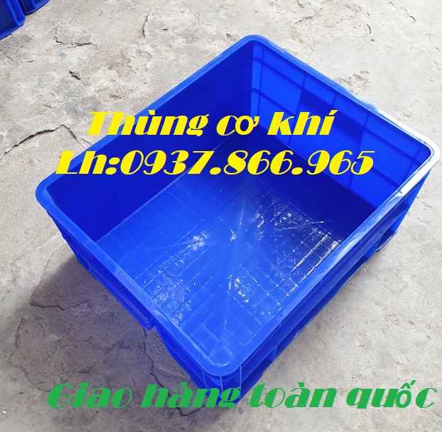 Thùng bít có nắp B8, bán khay công nghiệp tại Hà Nội, khay nhựa HPDE