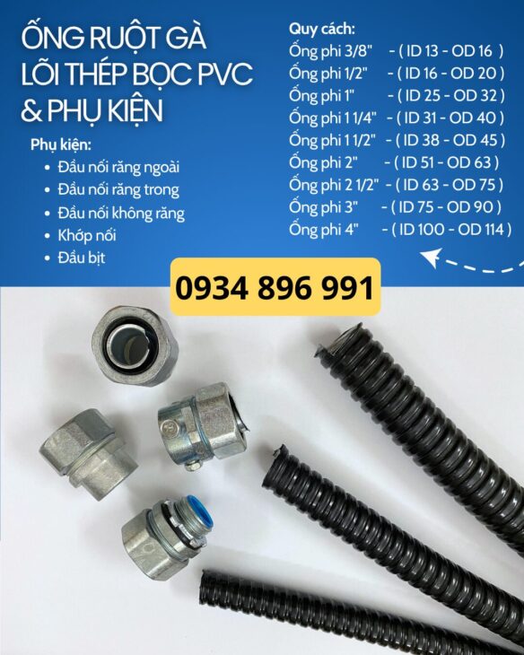 Ống Kẽm Bọc Thép Phi 32 – Phụ Kiện – Phân Phối Cần Thơ, Đồng Tháp, An Giang