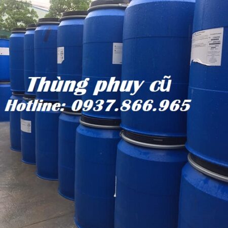 Phuy cũ 220l làm bè, phuy cũ nắp mở, phuy cũ , phuy nhựa, phuy đựng dung dịch lỏng