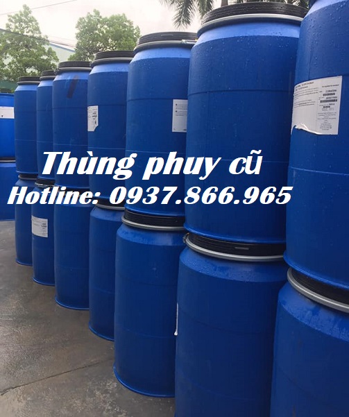 Phuy cũ 220l làm bè, phuy cũ nắp mở, phuy cũ , phuy nhựa, phuy đựng dung dịch lỏng