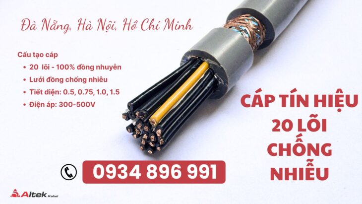 Cáp Điều Khiển 20 x 1.5 Chống Nhiễu SH-500 luôn sẵn kho tại Nghệ An, Đà Nẵng Cáp Điều Khiển 20 x 1.5 Chống Nhiễu SH-500 luôn sẵn kho tại Nghệ An, Đà Nẵng