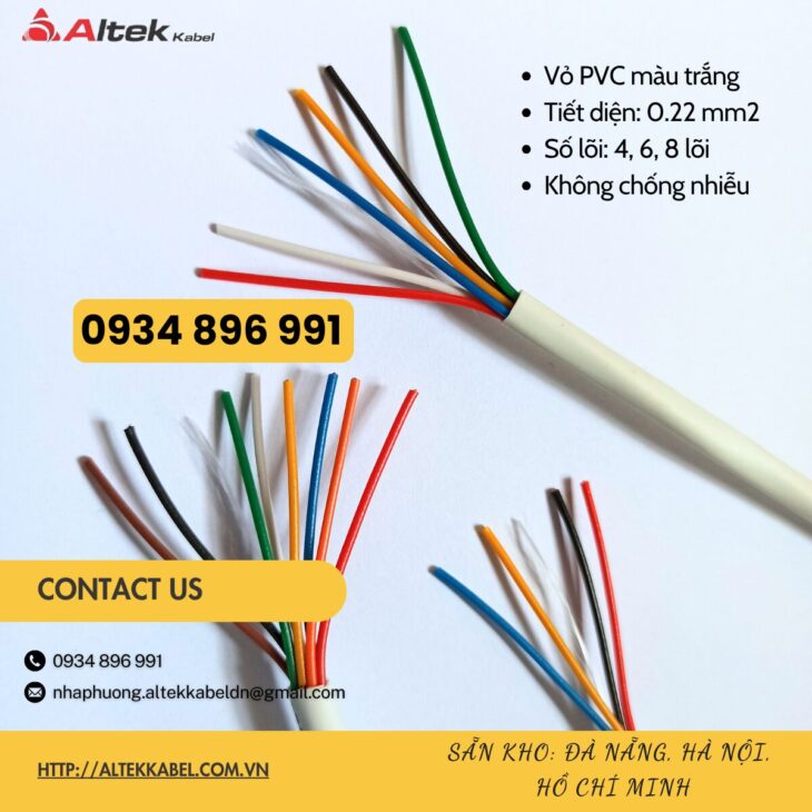 Cáp 6 Lõi 0.22mm² Altek Kabel: Chính Hãng – Giao Nhanh Cần Thơ, Long An, Bình Dương