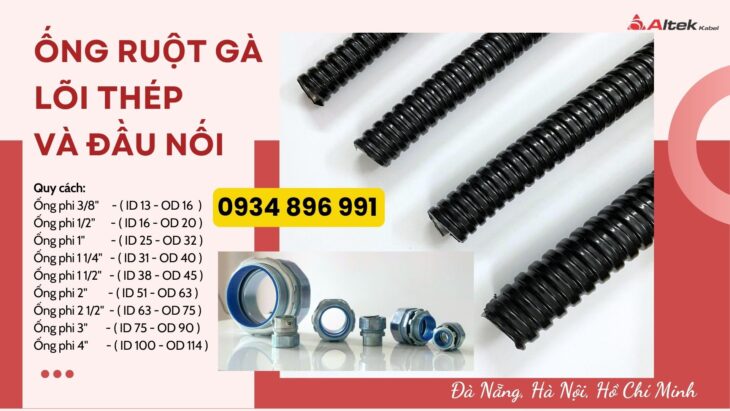 Phân Phối Ống Ruột Gà Lõi Thép Phi 25 Tại Long An, Bình Dương, TP.HCM (Giao Nhanh)