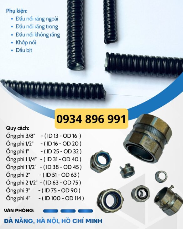 Ống Kẽm Bọc Thép Phi 32 – Phụ Kiện – Phân Phối Cần Thơ, Đồng Tháp, An Giang