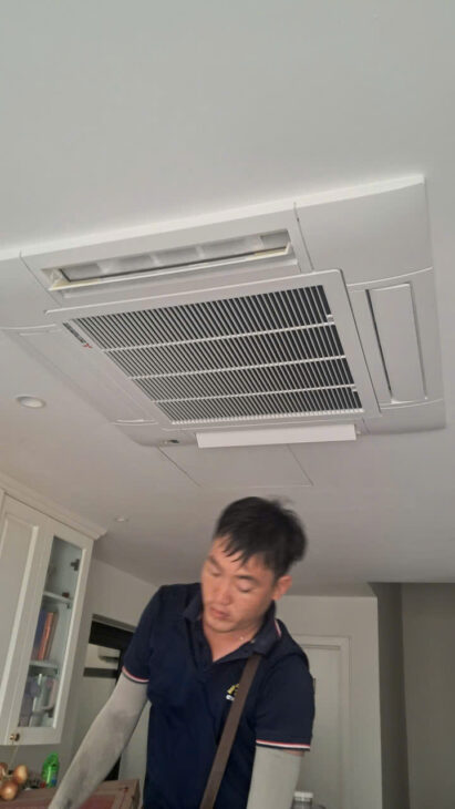 Lắp Máy Lạnh Âm Trần Mitsubishi Heavy Cho Cửa Hàng TP.HCM – Giải Pháp Tiết Kiệm Điện