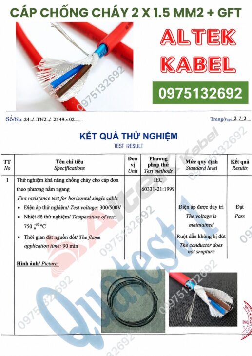 Chuyên cung cấp cáp chống cháy chống nhiễu Altek Kabel dùng cho hệ thống PCCC và báo cháy