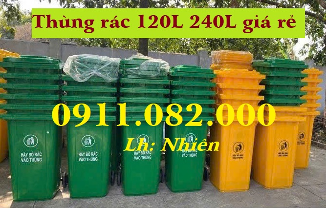 Điểm bán thùng rác 120l 240l giá sỉ miền tây- thùng rác giá rẻ tại an giang – lh 0911082000