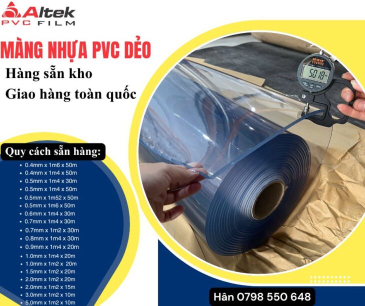 Tổng kho màng nhựa Pvc – giá tại xưởng