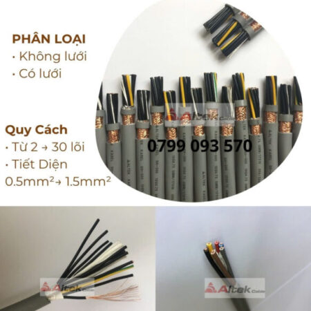 dây cáp điều khiển CT 4 x 0.5 mm2 – altekkabel