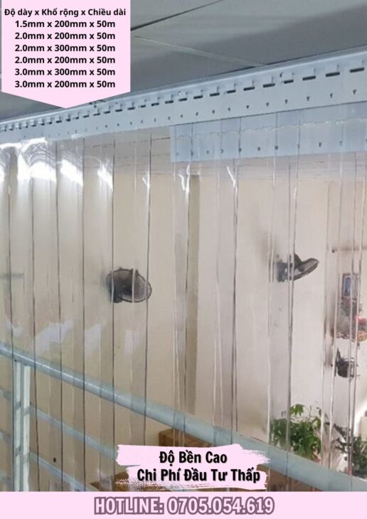 Giải pháp chống nóng mùa hè với rèm nhựa pvc, sẵn hàng HCM