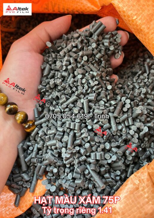 Sẵn hàng vài chục tấn hạt nhựa màu đen màu xám, liên hệ Trinh Altek